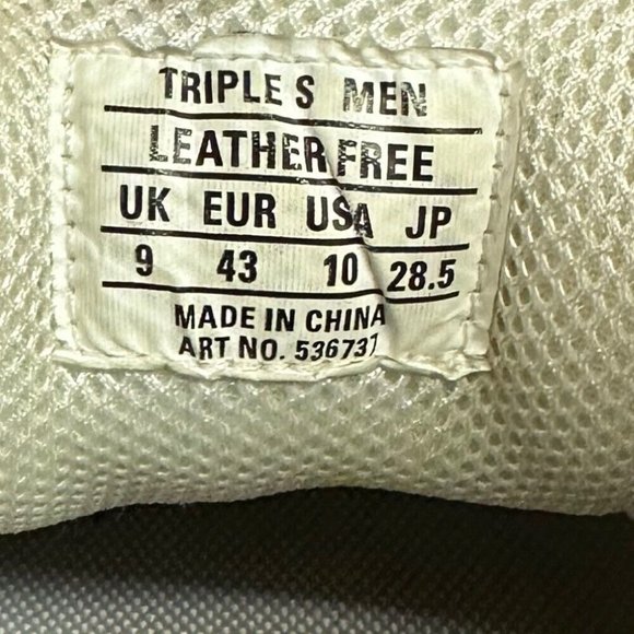 Balenciaga Triple S all over logo sneakers shoes 536737 MENS US 10 EUR 43 - Picture 11 of 12